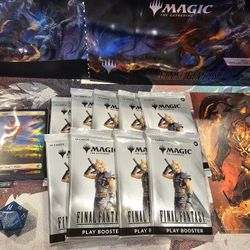Magic: The Gathering x Final Fantasy Gift Bundle Play Boosters (Opened, Missing Collector’s Booster)