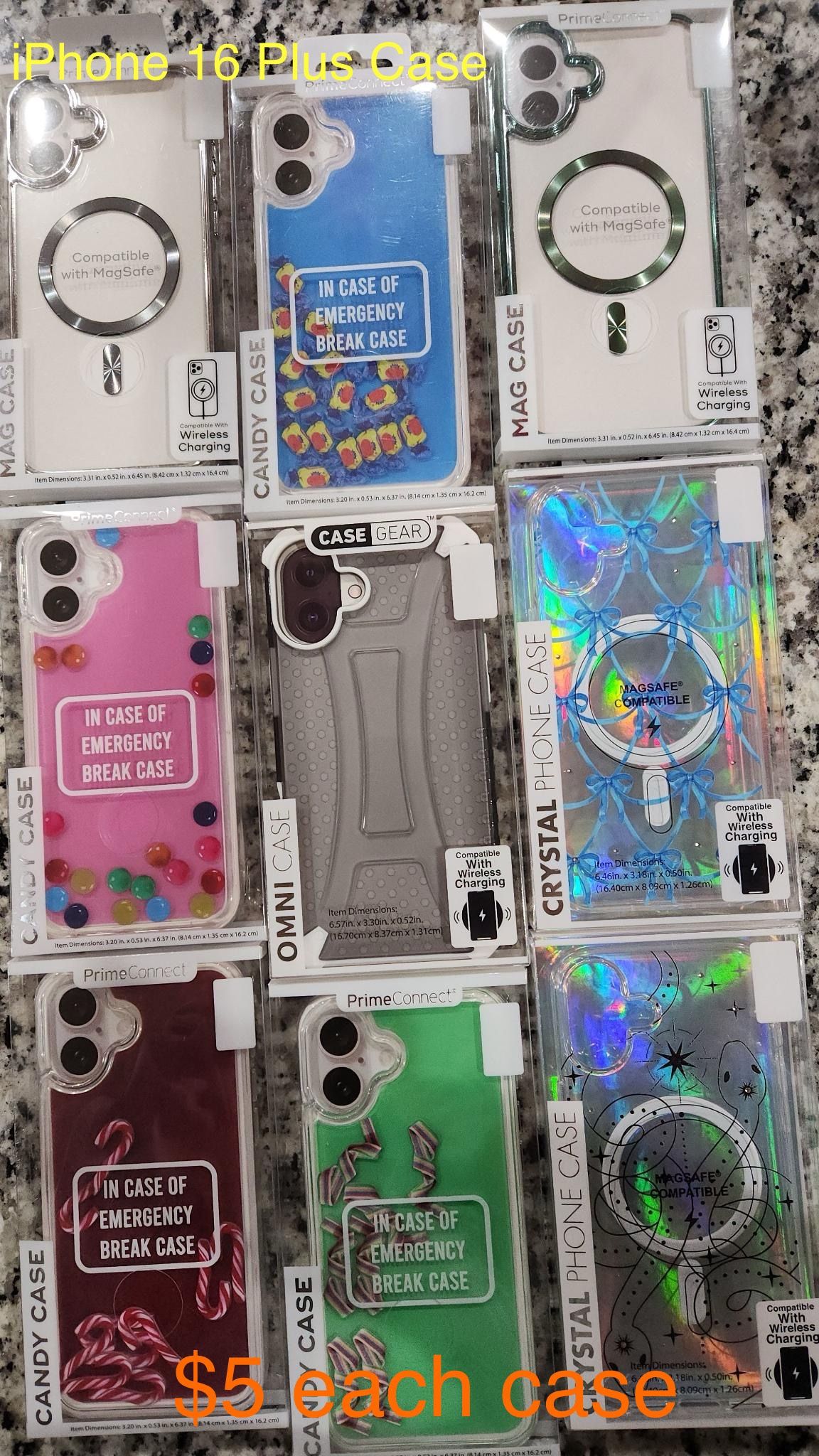 NEW iPhone 16 Plus Case, $5 each
