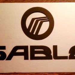 OFFICIALLY LICENSED STAINLESS STEEL MERCURY SABLE LICENSE PLATE 