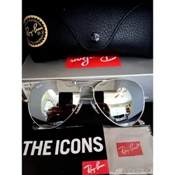 Ray-Ban RB3025 Silver Mirrored Lens Silver Frame 58mm Sunglasses