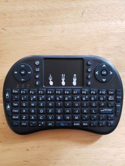 Black Mini Wireless Keyboard Mouse