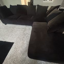 Black Sectional Couch OBO w/addtl items