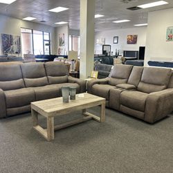 Power Reclining Sofa And Love Seat 