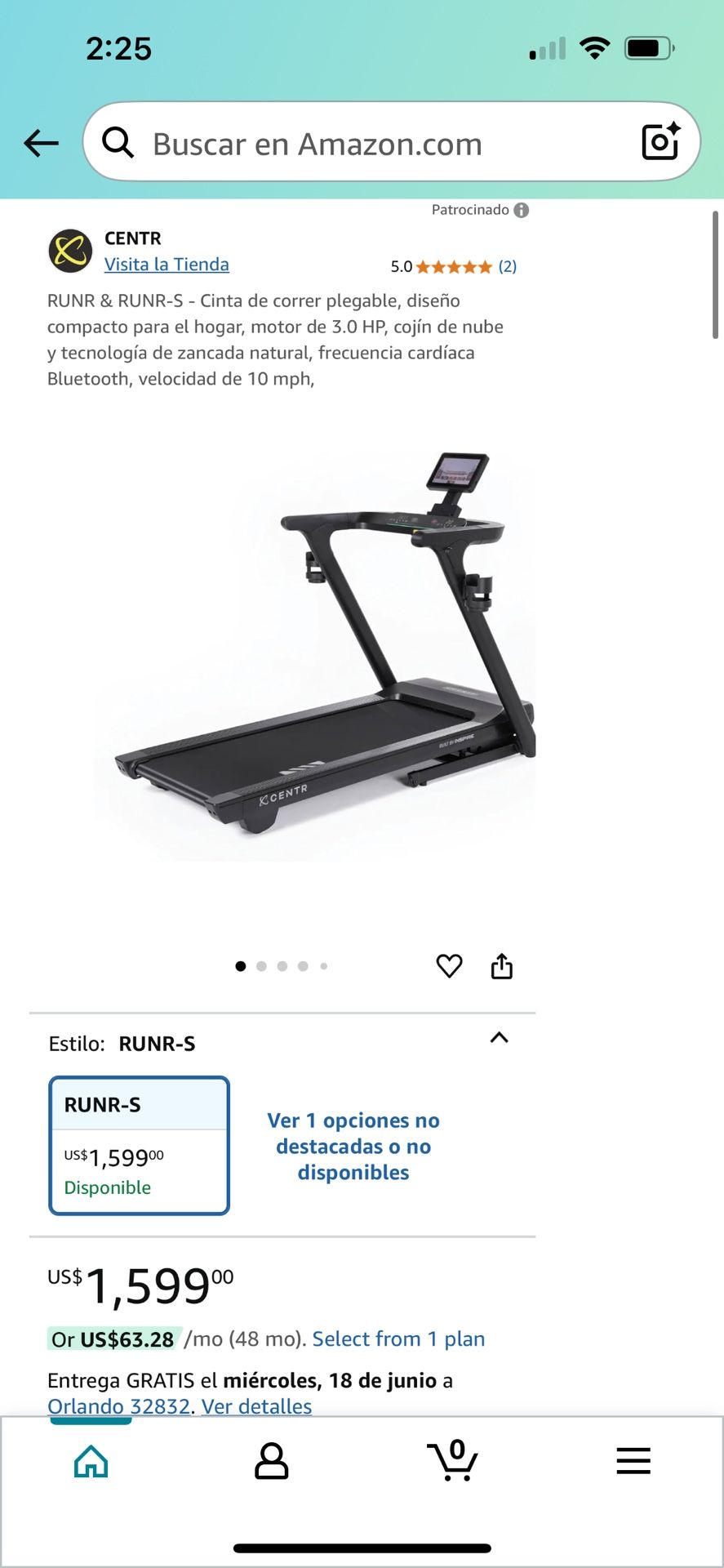 Treadmill Centr Runs Brand New New in Box No assembled Costco 1200$ Today 750$