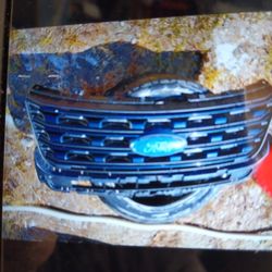 Black Painted Grill For 2015 To 2018 Ford Explorer Original Part