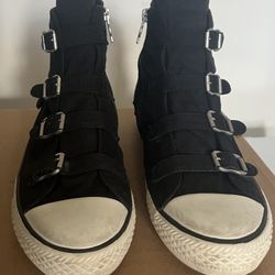 Women’s  Virgin Buckled High Top Fashion Sneakers 