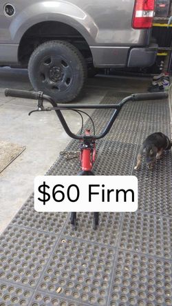 Red BMX Parts Bike