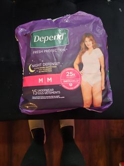 Womens DEPENDS OVERNIGHT PANTIES