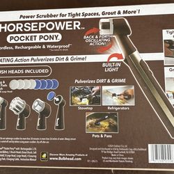 Hand held portable scrubbing kit