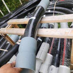 NEW - 4" 22 1/2 degree bend 60" Radius fiberglass 