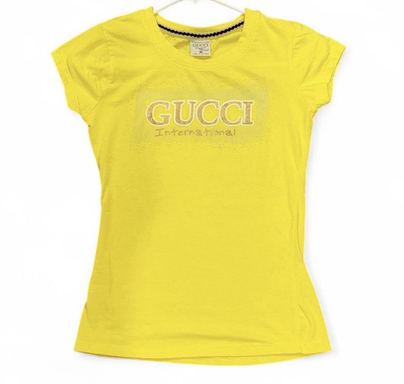 Gucci yellow cotton t-shirt #luxury #y2k Excellent Condition Size Medium If you have any questions about sizing or shipping, please feel free to re