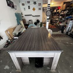 3-in-1 Combination Table Includes Billiards, Table Tennis, and Dining Table