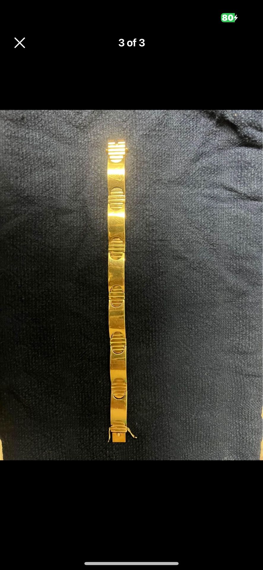 18 K Brazilian Gold Bracelet 32.2 G