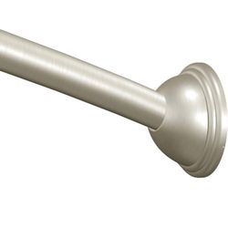 Moen CSR2160BN Curved Shower Curtain Rod  Adjustable  54"-72" in Brushed Nickel