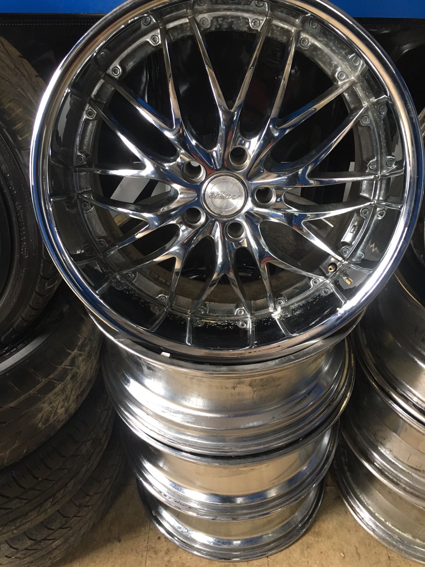 20 inch staggered rims 5x120 chrome