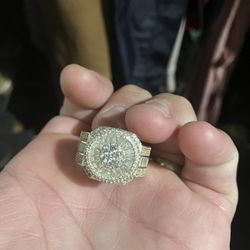 Sterling Silver Diamond Ring! 