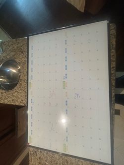 Whiteboard calendar