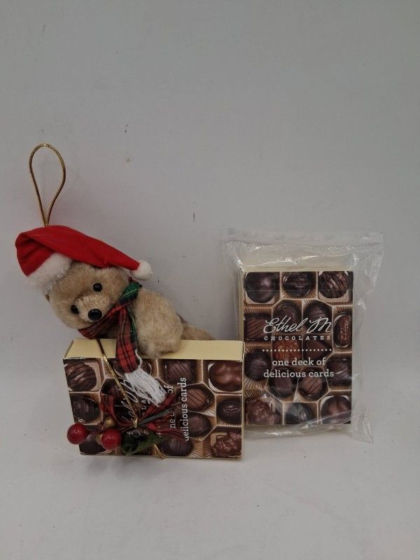 Ethelm, Two Decks Of Playing Cards With Their Christmas Ornament