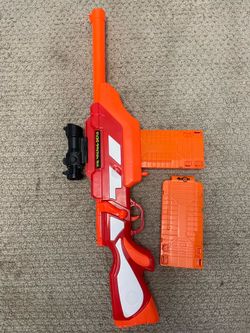 Nerf ( walking dead rifle ) 2x magazine with scope