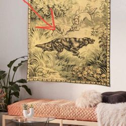 Beautiful extra large wall tapestry with rod