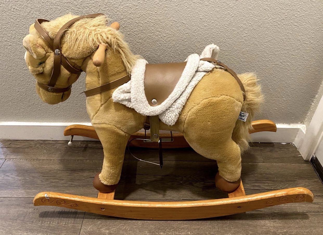 Playful Plush Rocking Horse 