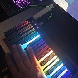 lumi keyboard  mini led piano  rainbow