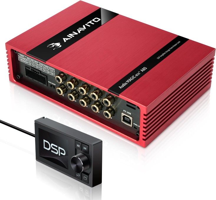 A80 DSP Amplifier Car Audio Digital Signal Processor,31-Band EQ,2 ...