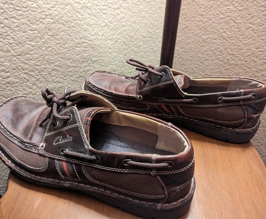 Clarks XTR Lite Men s Brown Leather Slip On Comfort Loafers Size 12 Walking Shoe for Sale in Henderson NV OfferUp
