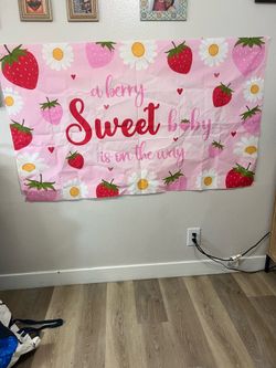 Strawberry themed decorations