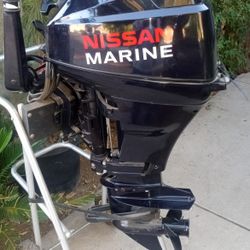 Nissan 15 HP  Fourstroke Short Shaft Outboard Boat Motor 