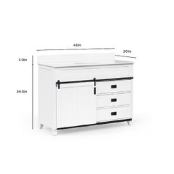 NEW 48” White Farmhouse Vanity – Fully Assembled