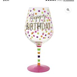 Happy Birthday Wine Glass