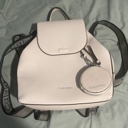 CALVIN KLEIN PINK BACKPACK PURSE