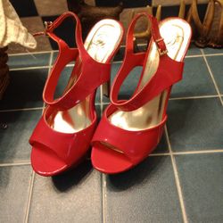 Red Heels Size 9 In Women 