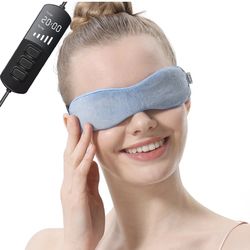 Aroma Season Heated Eye Mask for Dry Eyes, Warm Eye Compress with Flaxseed for MGD, Dry Eye Syndrome, Chalazion Blepharitis Stye Eye Treatment, Steam 