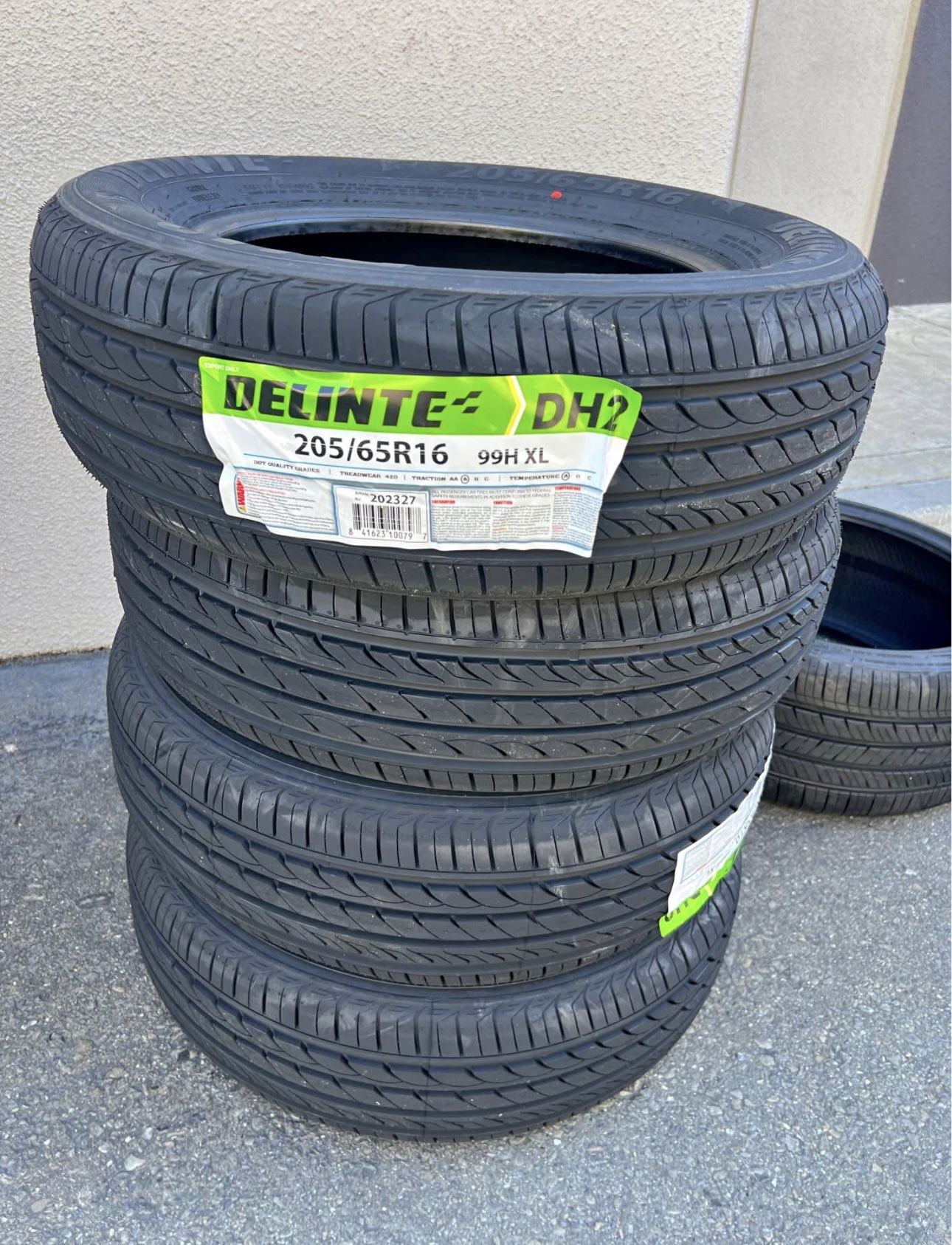 New Tires 205/65R16 Delinte DH2 For Sale, FINANCE AVAILABLE