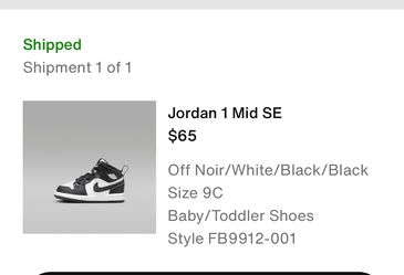 Size 9c Nike Jordan 1 Mid SE $40