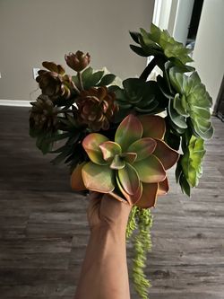 Artificial Succulent Bundle Arrangement