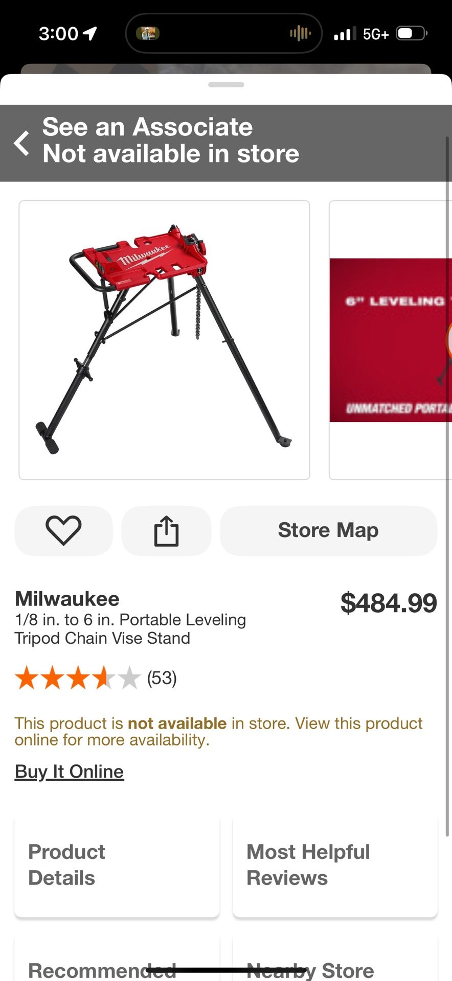 Portable Leveling Tripod Milwaukee