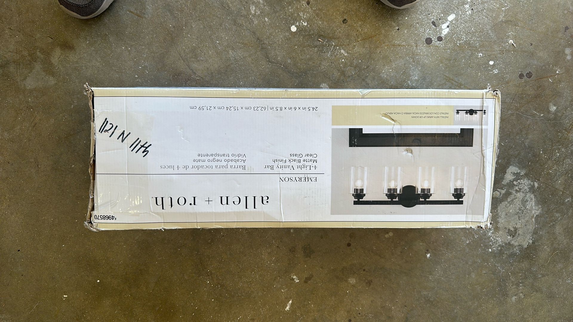 Allen+ Roth 4 Light Vanity Bar