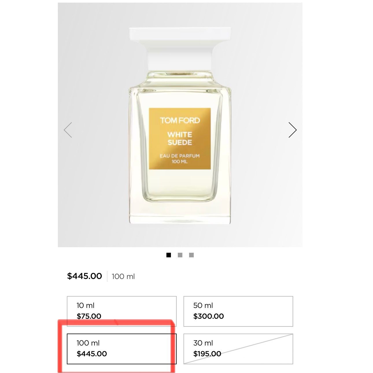 ❗58% OFF❗ TOM FORD WHITE SUEDE EAU DE PARFUM 100ML SEALED(RETAIL $400)