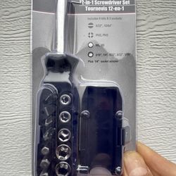 New 12-in-1 screwdriver set