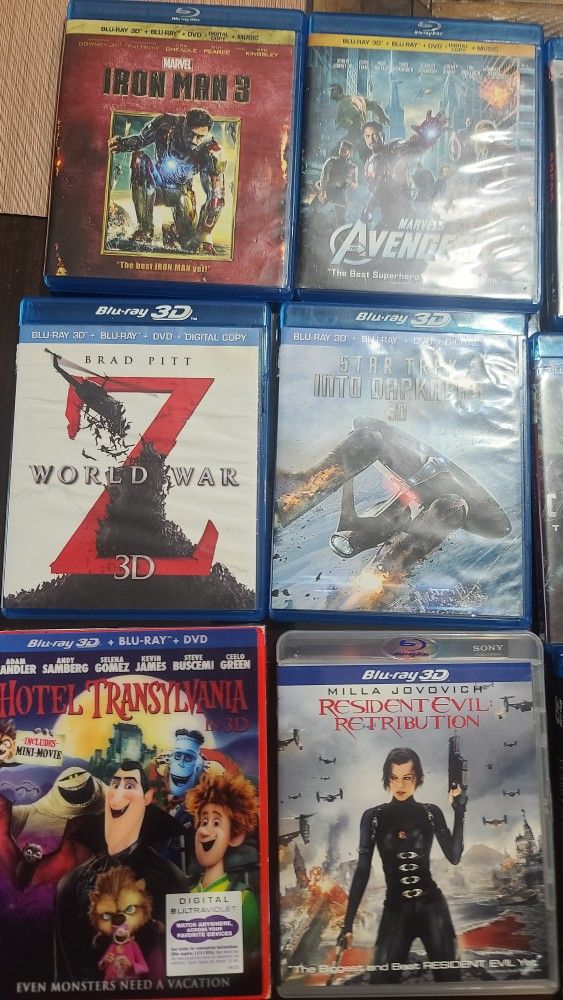 3D Blu Ray Movies