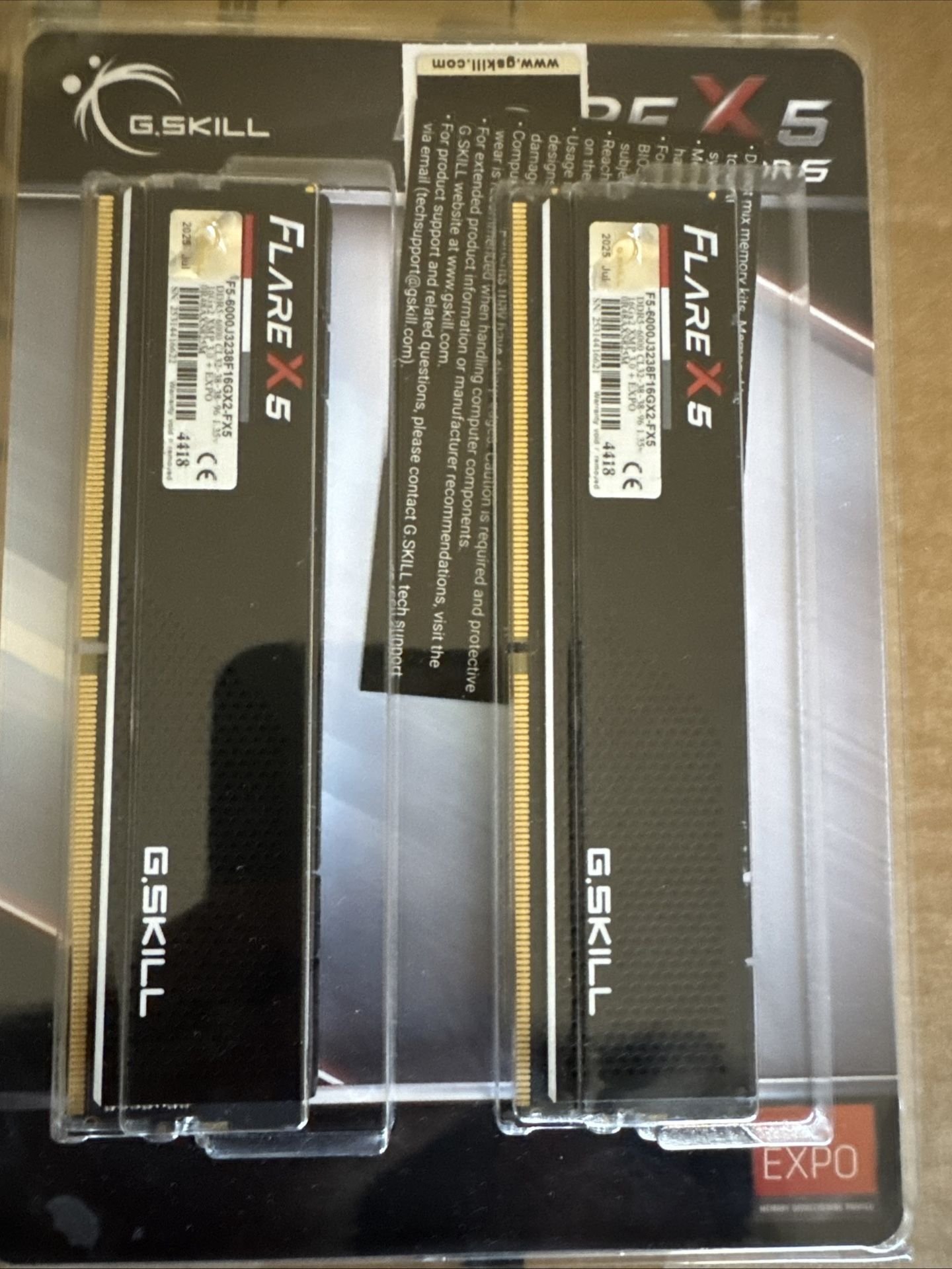 G.Skill Flare X5 Series 32GB (2 x 16GB) DDR5-6000