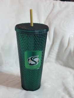 Sacramento State Studded Tumbler with Straw