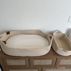 Baby Changing Basket + Storage Basket