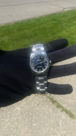 Rollie oyster black silver