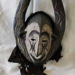 Vintage African Unique Kwele Ekuk Mask Gabon