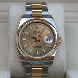 ROLEX 116203 DATEJUST WATCH 36MM 18K/SS OYSTER - T8835