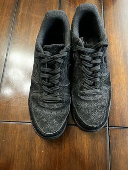 Louis Vuitton x Nike Air Force 1 Black Sneakers
